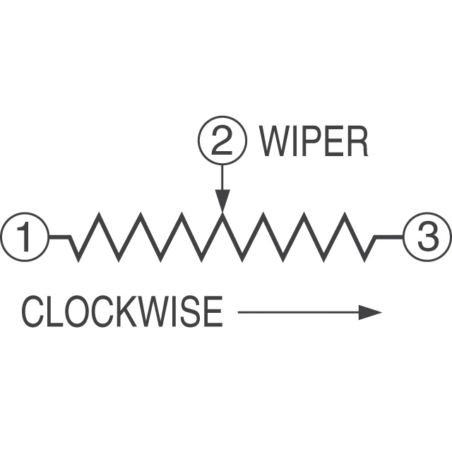 3005P-1-102 Bourns Inc.  Trimmer Potentiometers